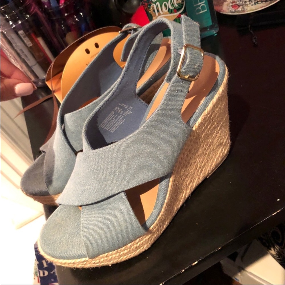 American Eagle Denim Wedges